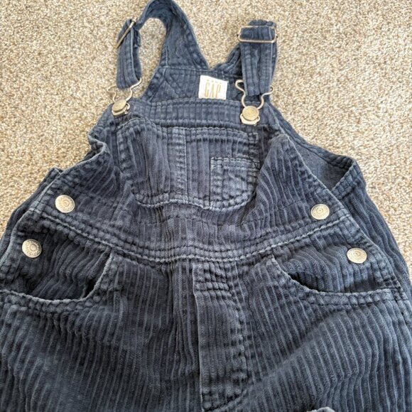 Baby Gap Kids Corduroy Overalls Blue Size 24-30 m - Picture 4 of 8